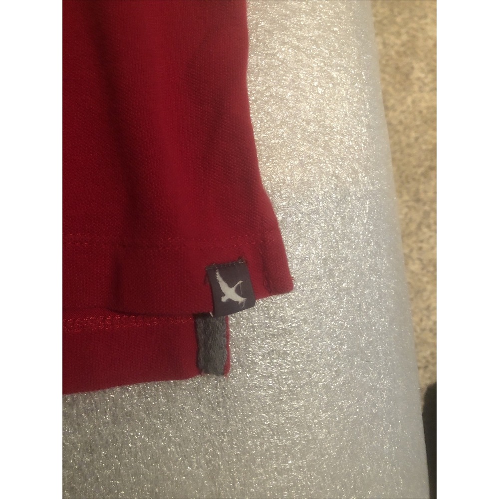 LL Bean Red Polo Shirt Golf Outdoor Wear Preowned Large - Picture 4 of 4